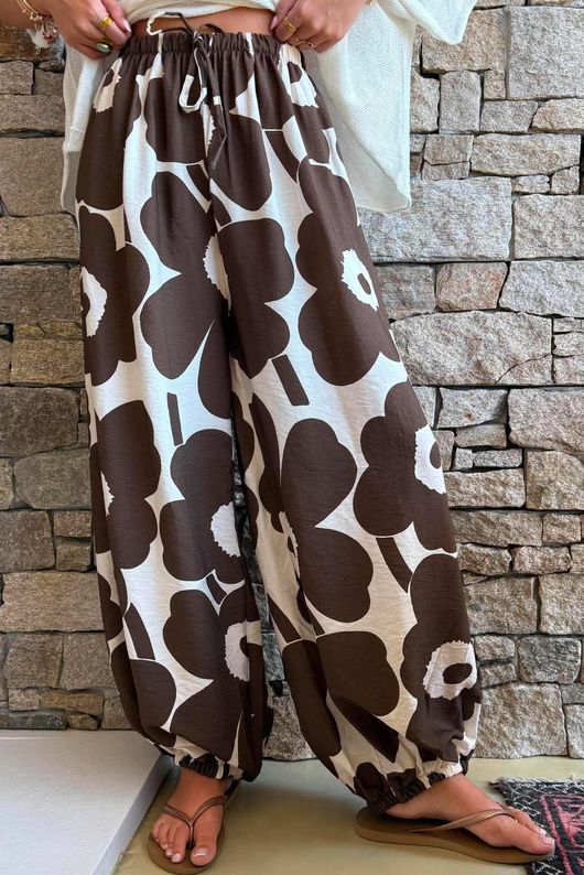 Carnaby Balloon Cuff Pant Chocolate & Calico